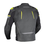 Oxford Cypher 1.0 Men’s Leather Motorcycle Jackets Black Yellow