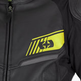 Oxford Cypher 1.0 Men’s Leather Motorcycle Jackets Black Yellow