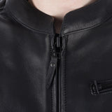 Oxford Henlow Men's Full-Grain Leather Motorcycle Jacket