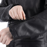 Oxford Henlow Men's Full-Grain Leather Motorcycle Jacket