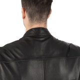 Oxford Walton 2.0 Men Motorcycle Leather Jacket Black