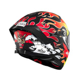 MT Thunder 4 SV Yamanaka Full Face Motorcycle Helmet Fluo Red