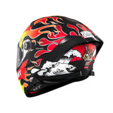 MT Thunder 4 SV Yamanaka Full Face Motorcycle Helmet Fluo Red