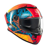 MT Thunder 4 SV Rainforest Full Face Motorcycle Helmet Orange