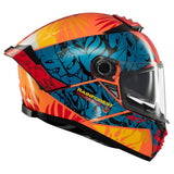 MT Thunder 4 SV Rainforest Full Face Motorcycle Helmet Orange