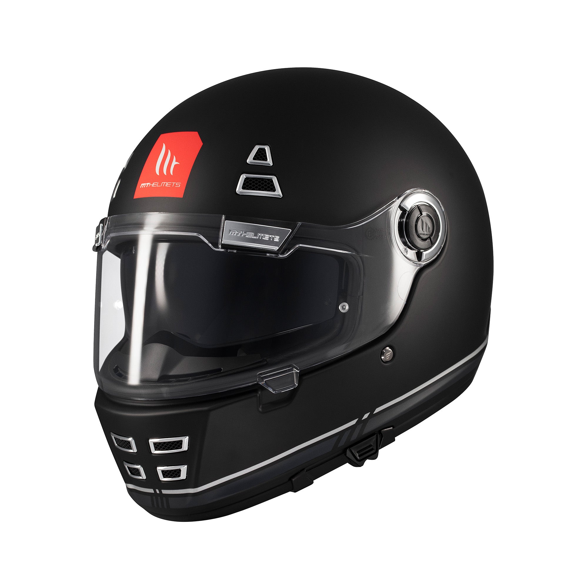 MT Jarama SV Plain Full Face Motorcycle Helmets Black maximomoto.uk!