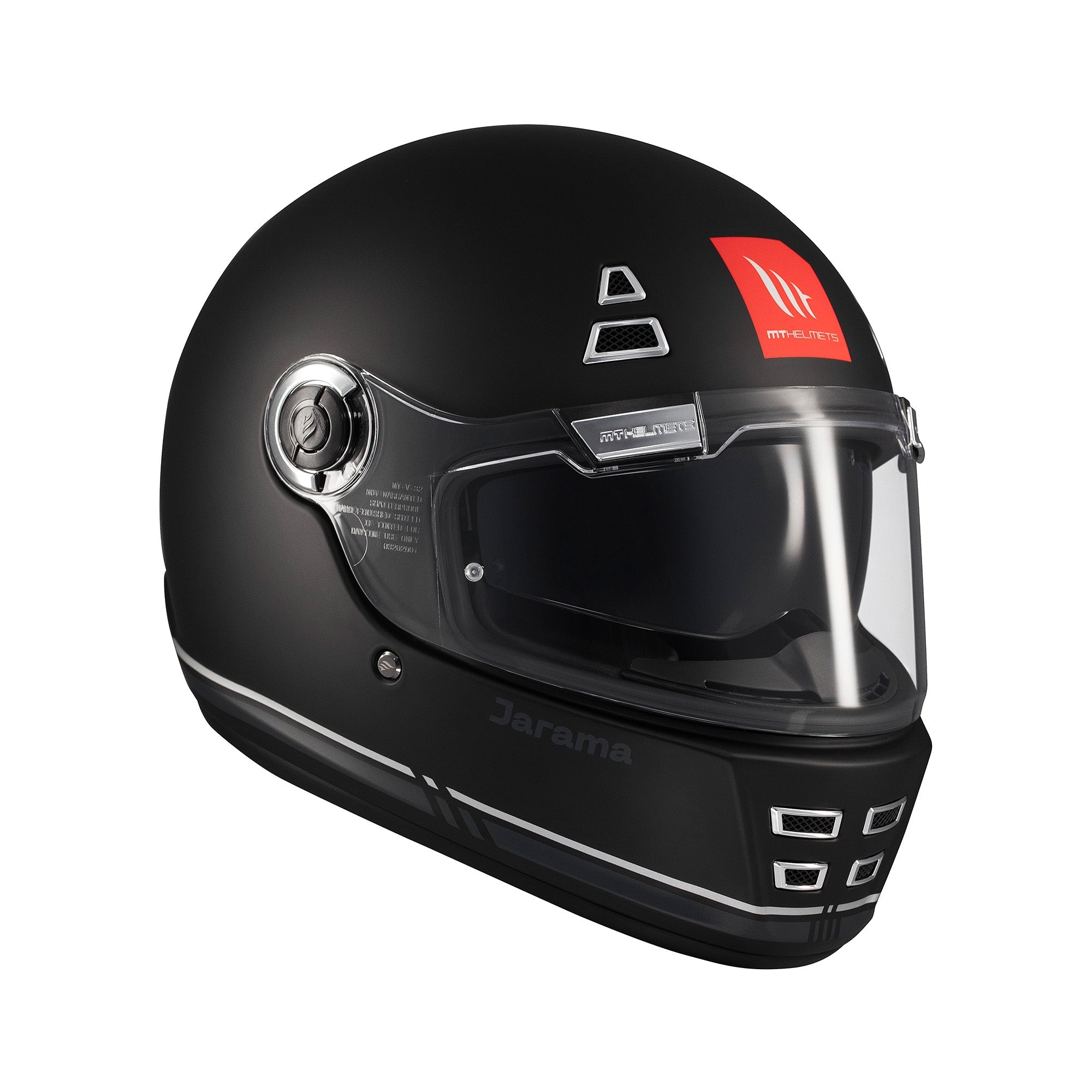MT Jarama SV Plain Full Face Motorcycle Helmets Black