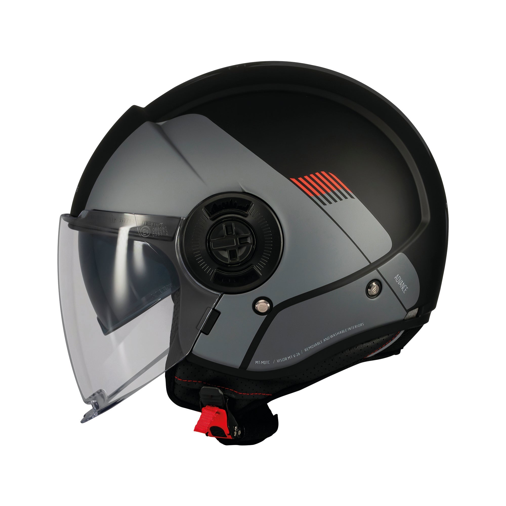 MT Viale Advance Jet Motocycle Helmets Black