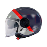 MT Le Mans 2 SV S 68 Unit Jet Motorcycle Helmets Gloss Blue Silver maximomoto.uk!