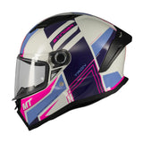MT Stinger 2 Tron Full Face Motorcycle Helmet Pink Purple