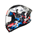 MT Stinger 2 Yozu Full Face Motorcycle Helmet Blue White