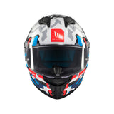 MT Stinger 2 Yozu Full Face Motorcycle Helmet Blue White