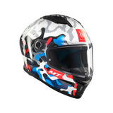 MT Stinger 2 Yozu Full Face Motorcycle Helmet Blue White