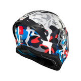 MT Stinger 2 Yozu Full Face Motorcycle Helmet Blue White