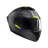 MT Atom Destiny 2 Touring Motorcycle Modular Helmets Black Fluo