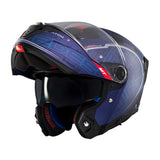 MT Atom Destiny 2 Motorcycle Modular Helmets Blue Black