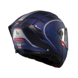 MT Atom Destiny 2 Motorcycle Modular Helmets Blue Black