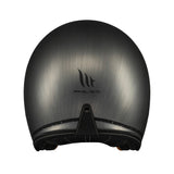 MT Le Mans 2 SV S Scratched Chrome Jet Motorcycle Helmets Grey