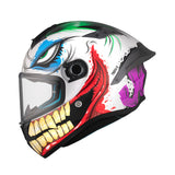 MT Targo S Joke Sports Motercycle Helmets Gloss White Red Yellow maximomoto.uk!