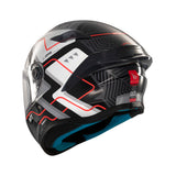 MT Targo S Brik Sports Motorcycle Full Face Helmet Black White