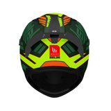 MT Braker SV Zebra Sports Motorcycle Helmets Matt Black Green