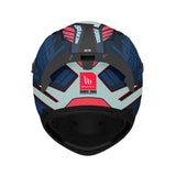 MT Braker SV Zebra Sports Motorcycle Helmets Matt Black Blue