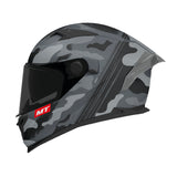 MT Braker Crossover Sports Motorcycle Helmets Grey maximomoto.uk!