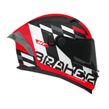 MT Braker Foster Full Face Motorcycle Helmets Red