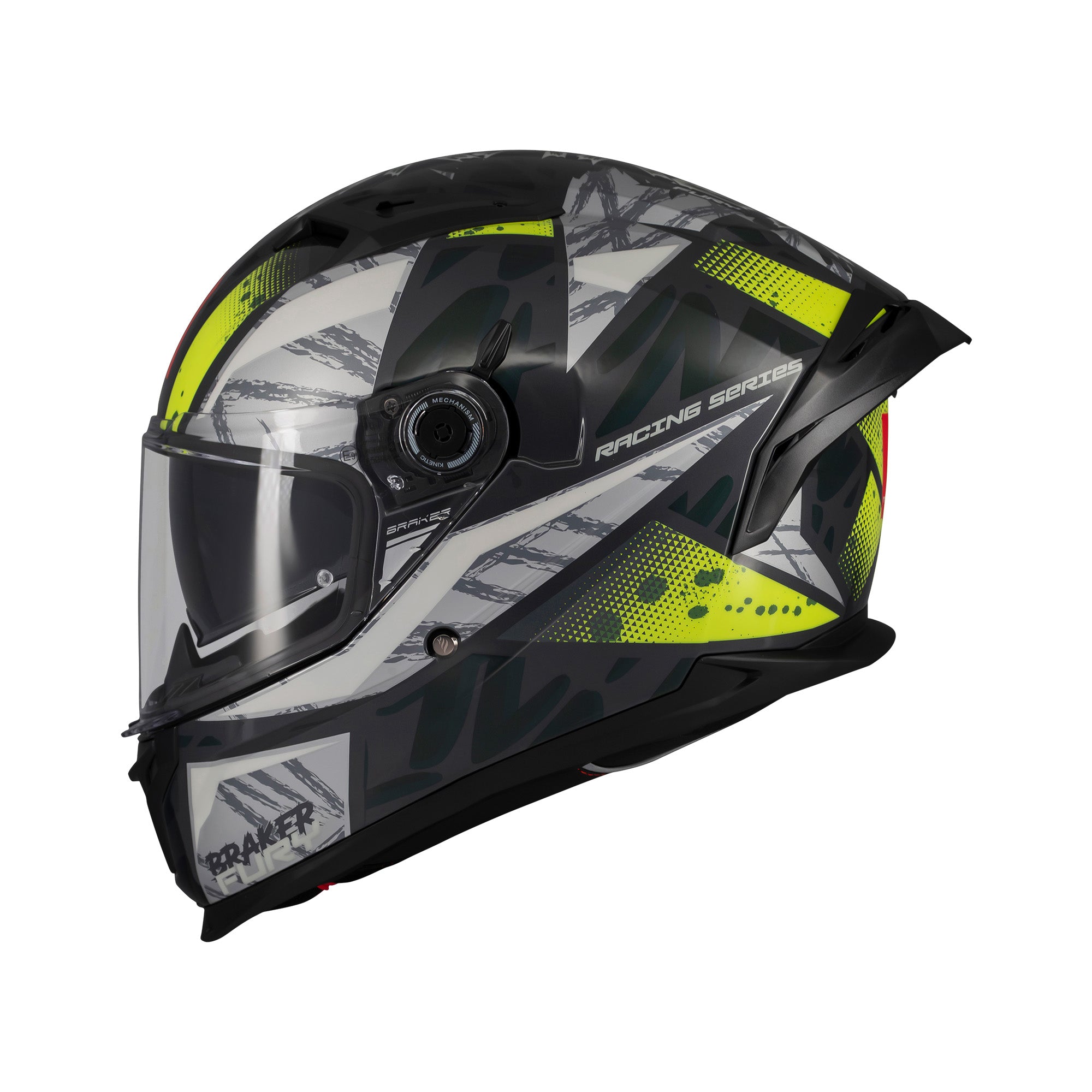 MT Braker SV Fury Touring Motorcycle Helmets Fluo maximomotouk!
