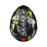 MT Braker SV Fury Touring Motorcycle Helmets Fluo