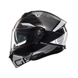 MT Genesis Atempo Modular Motorcycle Helmets Black maximomoto.uk!