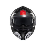 MT Genesis Atempo Motorcycle Modular Helmet Black