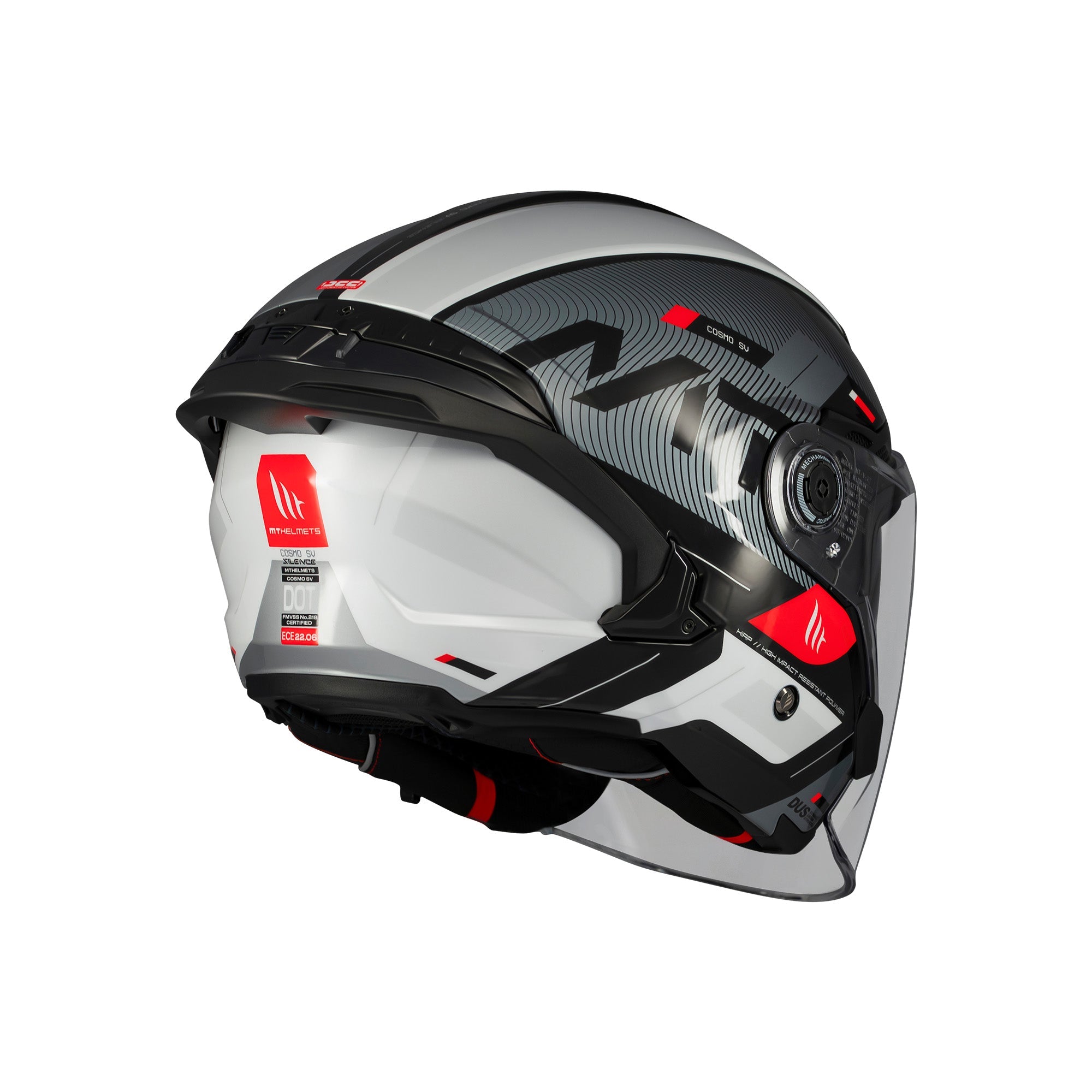 MT Cosmo Silence Open Face Motorcycle Helmets Black