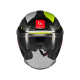 MT Cosmo Silence Open Face Motorcycle Helmets Fluo