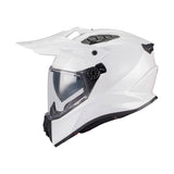 MT Track SV Pure Motorcycle Full Face Helmet Gloss White