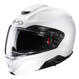 HJC- RPHA91 PLAIN MOTORCYCLE MODULAR HELMET PEARL WHITE