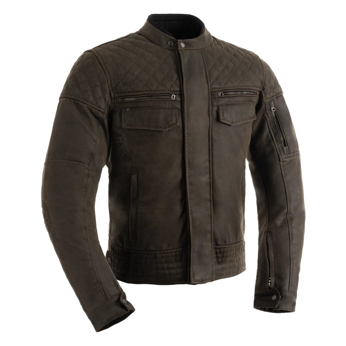 Oxford Hardy 2.0 Wax Men’s Motorcycle Jacket Khaki maximomoto.uk!