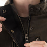 Oxford Sterling Dry2Dry Women’s Wax Cotton Motorcycle Jackets Khaki