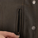 Oxford Sterling Dry2Dry Women’s Wax Cotton Motorcycle Jackets Khaki