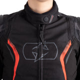 Oxford Omega 1.0 Dry2Dry Women’s Motorcycle Jacket Black Camo Red