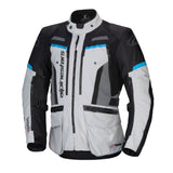 Alpinestars Bogota Pro Drystar Motorcycle Jacket Ice Grey Black Cyan