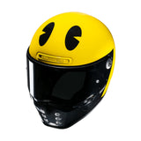 HJC V10 PAC Man Retro Motorcycle Helmet Yellow ECE 22.06