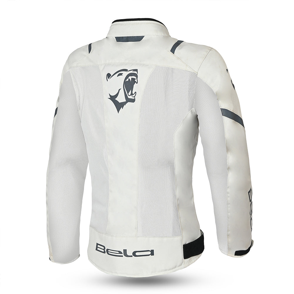 bela mesh pro lady textile jacket ice back side view
