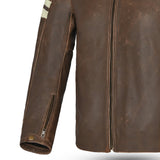 Bela Stark - Leather Jacket - Vintage Brown Beige MaximomotoUK