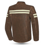 Bela Stark - Leather Jacket - Vintage Brown Beige MaximomotoUK
