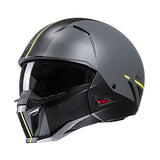 HJC I20 BATOL MC3HSF MOTORBIKE OPEN FACE HELMETS BLACK YELLOW