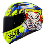 MT Targo Joker Blue & Fluo Yellow - Full Face Helmet MaximomotoUK