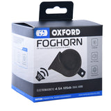 Oxford Foghorn 12V Motorcycle Horn black MaximomotoUK