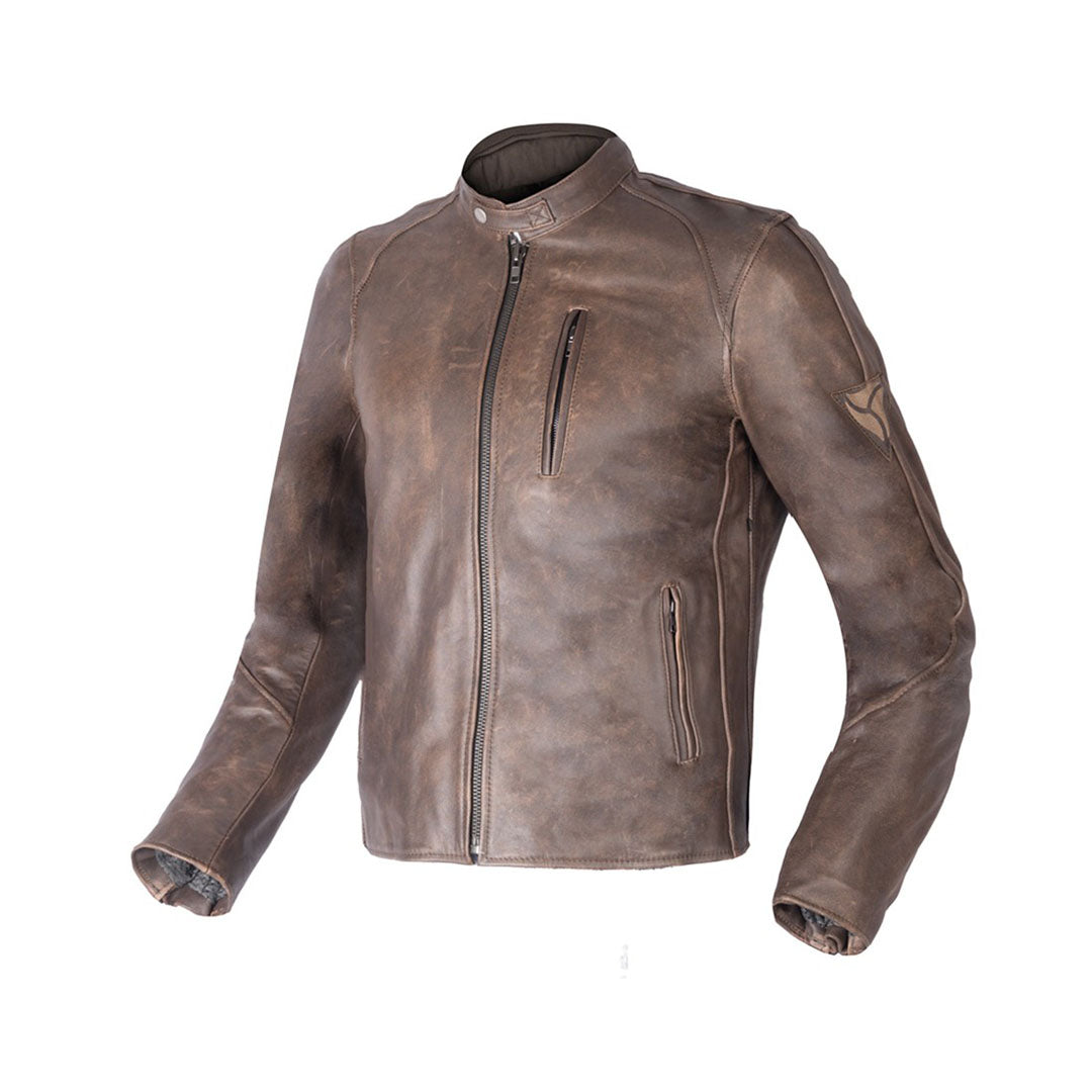 r tech street rider leather jacket brown