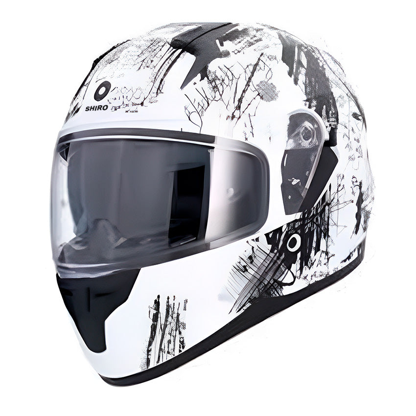 SHIRO Thunder Helmet SH-667 Funky White/Matte